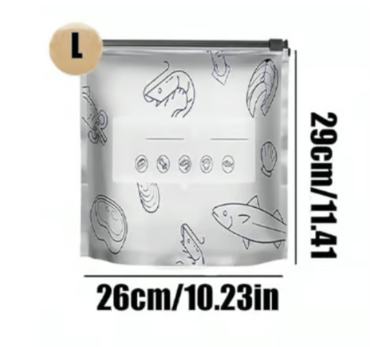 Aluminum Foil Sealable Bags, Reusable Zip Lock Food Storage Pouches