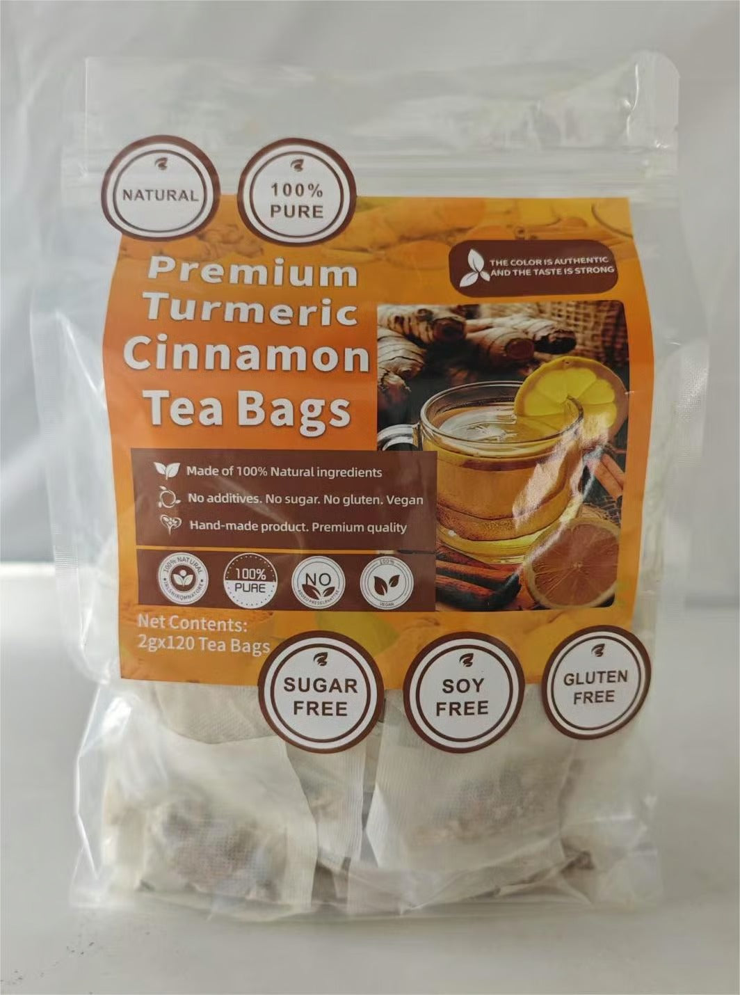 100% Natural Turmeric Ginger Cinnamon Tea