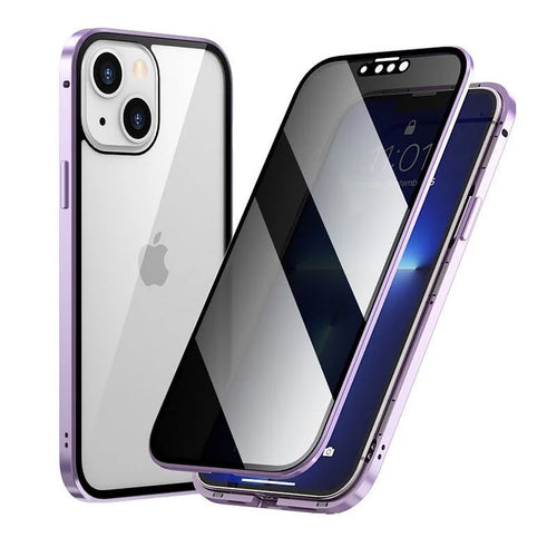 Iphone Anti-Peep Screen Protector Magnetic Case