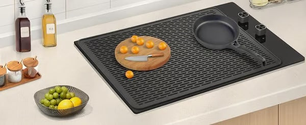 500°F/220°C Heat-Resistant Silicone Stove Cover Mat & Utensils