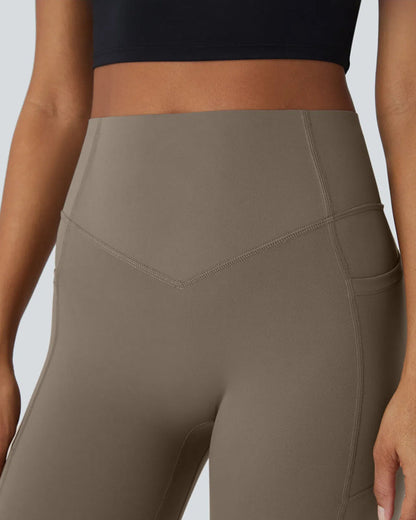 High Waisted Tummy Control Side Pocket Shaping Training Leggings