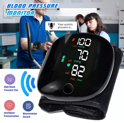 Clinically Accurate w/ Large Backlit Display, Adjustable Cuff, Voice Broadcast & Case