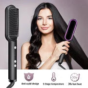 Negative lon Hair Straightener Styling Comb
