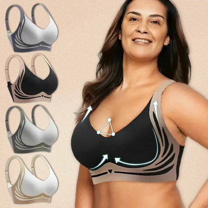 Super gather bra | Wireless Push-up Bra--No more sagging breasts
