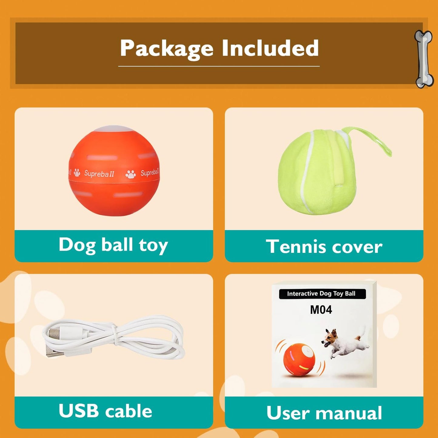 Interactive Remote Dog Ball