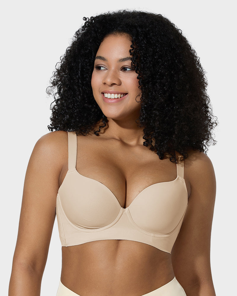 2025 Sexy Deep Cup Full Coverage Bra with Shapewear