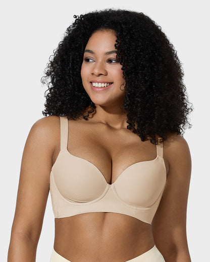 2025 Sexy Deep Cup Full Coverage Bra with Shapewear