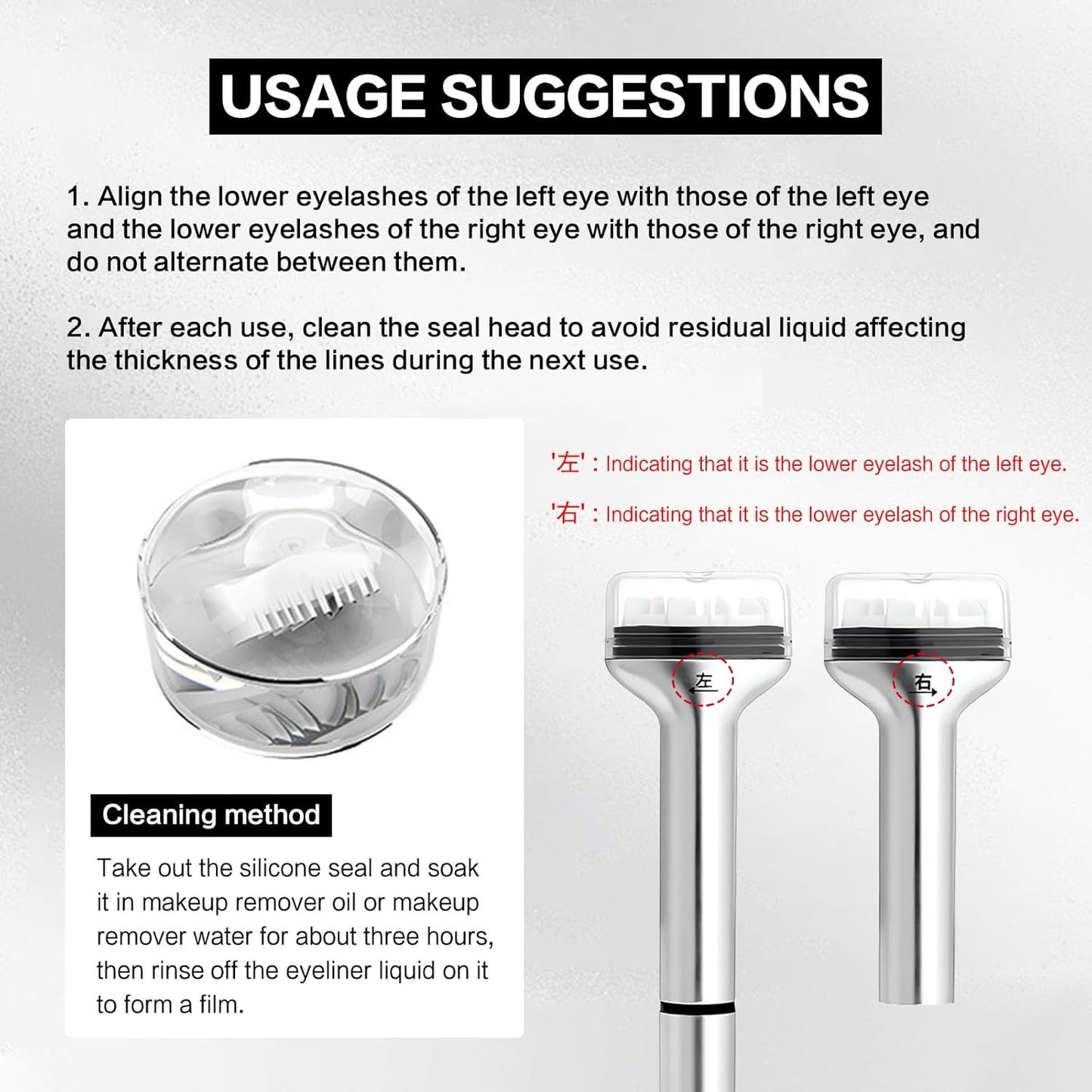 Reusable Lower Eyelash Stamps Kit