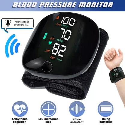 Clinically Accurate w/ Large Backlit Display, Adjustable Cuff, Voice Broadcast & Case