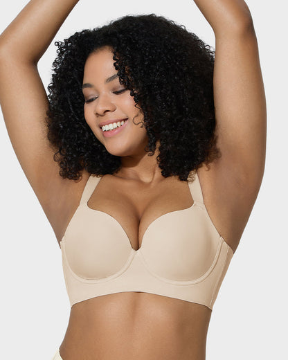 2025 Sexy Deep Cup Full Coverage Bra with Shapewear