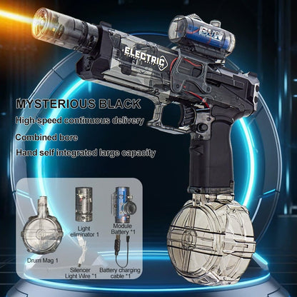 Electric Water Blaster with LED Lights, Water Shooter Powerful Squirt Water Pistol