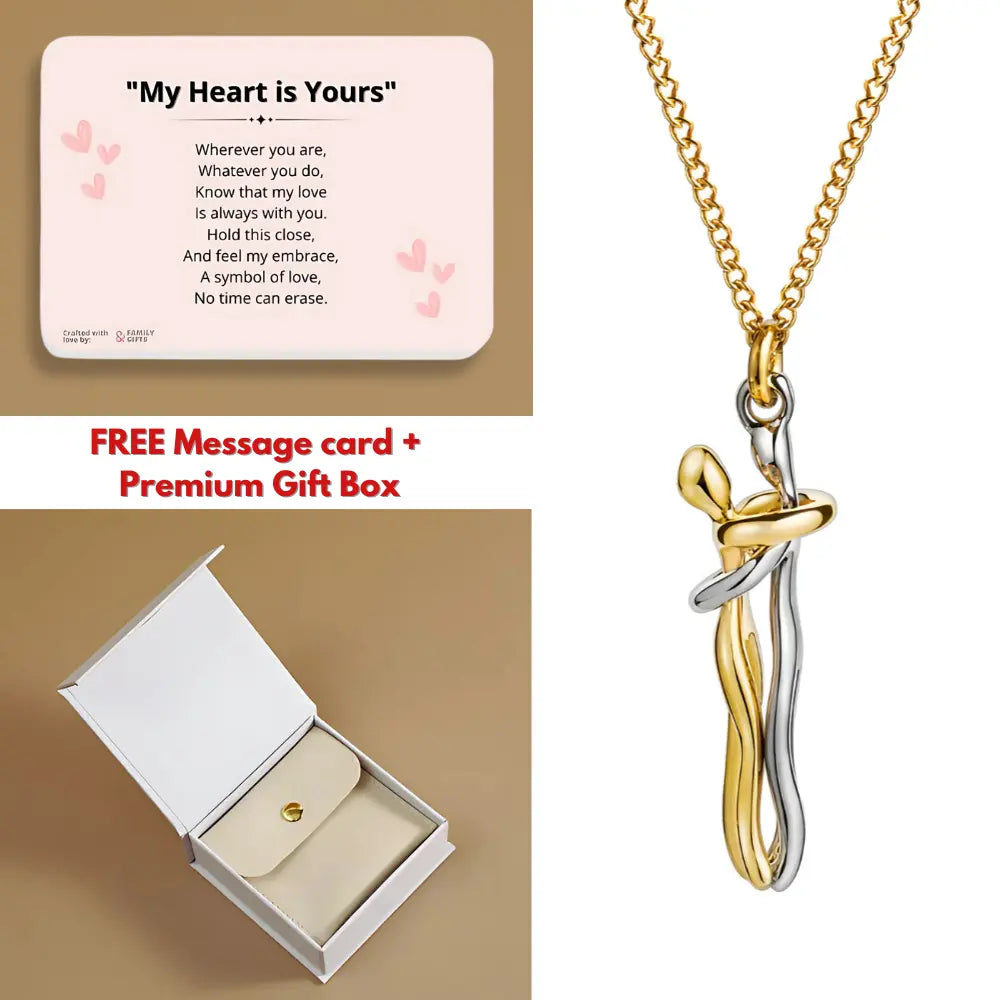 Hug Necklace+FREE Message Card & Gift Box