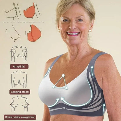 Super gather bra | Wireless Push-up Bra--No more sagging breasts