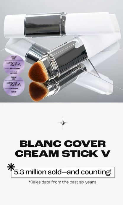 Cream Stick V White Korean Color-Changing Foundation Stick with Volufiline