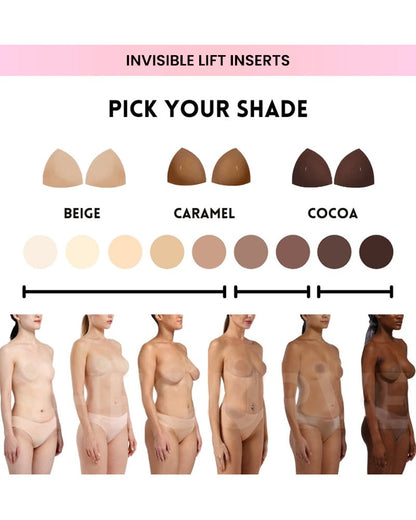 Double-Sided Adhesive Invisible Lift Inserts