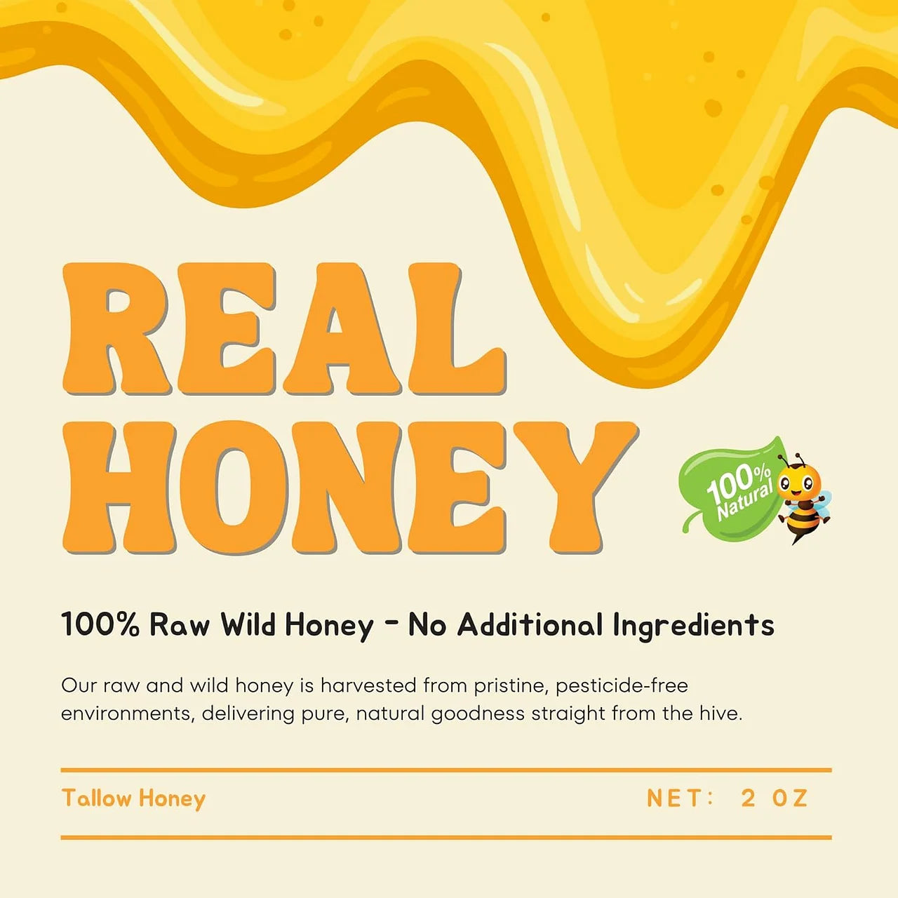 Beef Tallow and Honey Balm for Skin - Handmade All-Natural Moisturizer