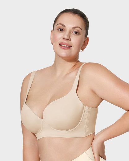 2025 Sexy Deep Cup Full Coverage Bra with Shapewear
