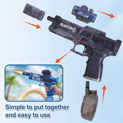Electric Water Blaster with LED Lights, Water Shooter Powerful Squirt Water Pistol