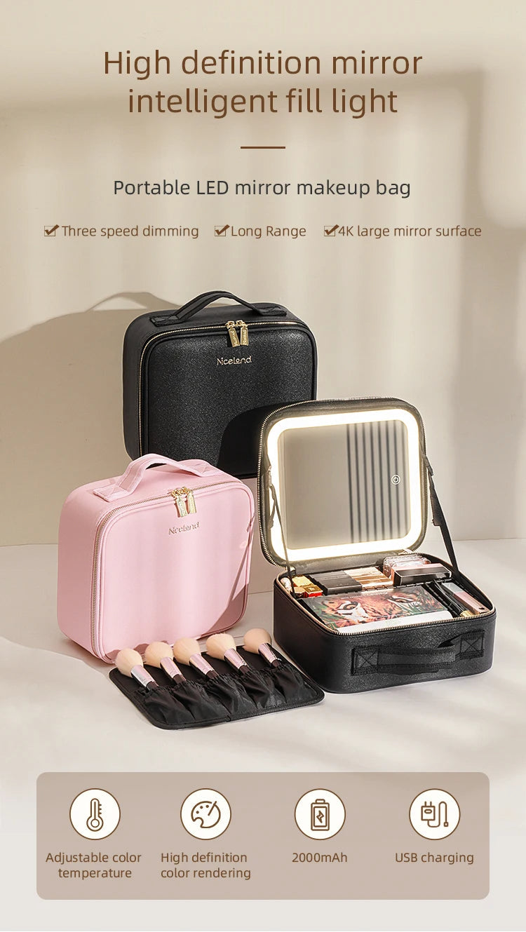 Beauty Reformation Travel Make up Bag WithAdjustableDividers