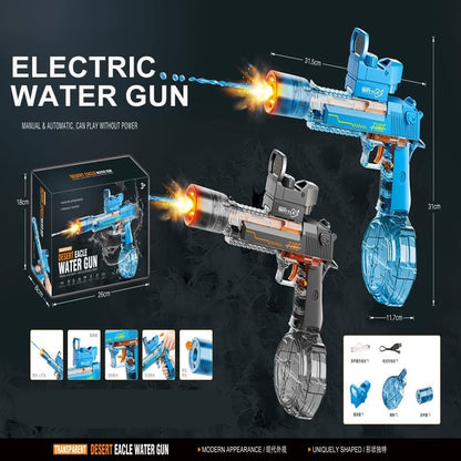 Electric Water Blaster with LED Lights, Water Shooter Powerful Squirt Water Pistol