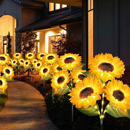 Solar LED Sunflower Garden Lights-29.6inch/74cm