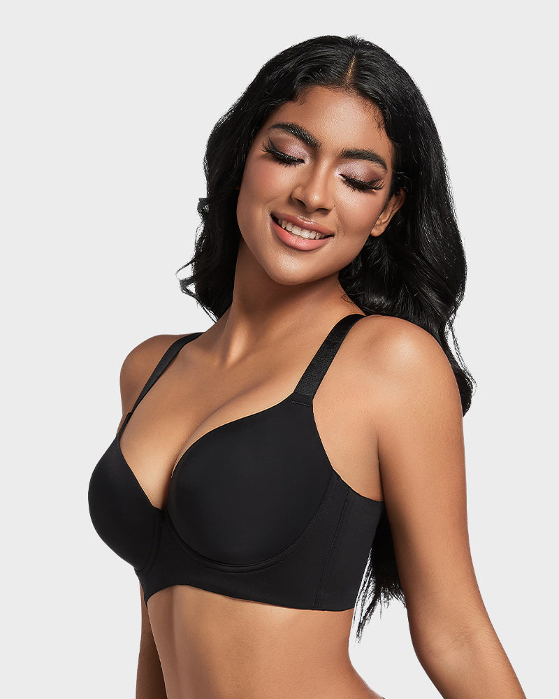 2025 Sexy Deep Cup Full Coverage Bra with Shapewear