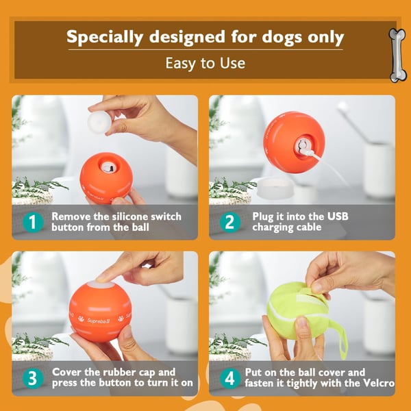 Interactive Remote Dog Ball