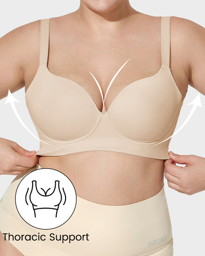 2025 Sexy Deep Cup Full Coverage Bra with Shapewear