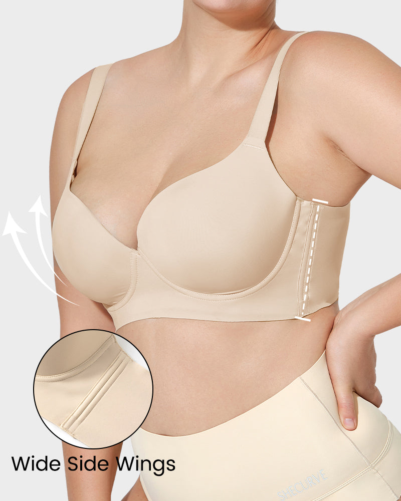 2025 Sexy Deep Cup Full Coverage Bra with Shapewear
