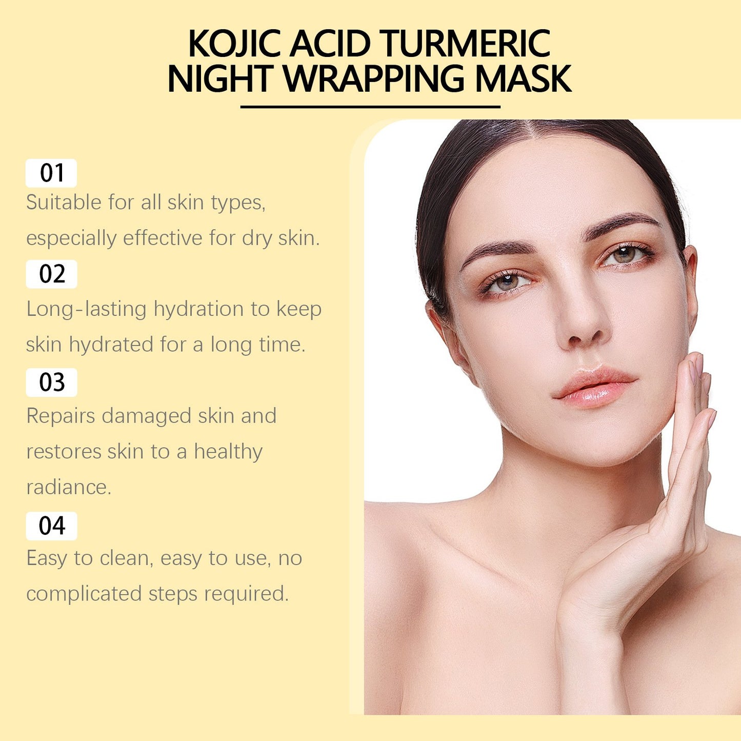 Kojic Acid Turmeric Night Wrapping Mask