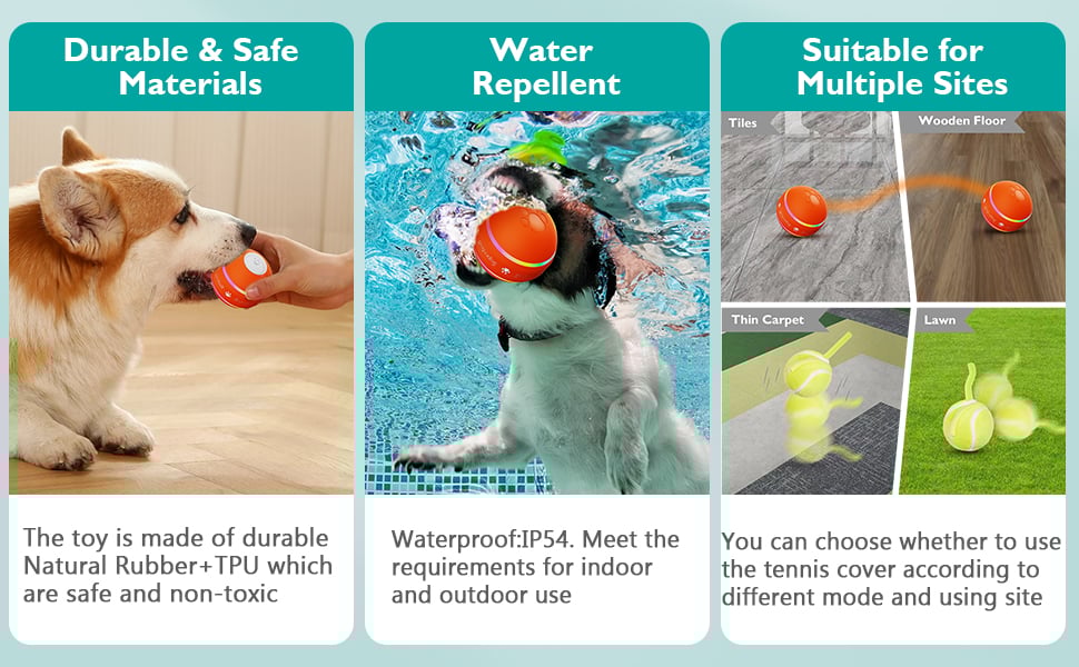 Interactive Remote Dog Ball