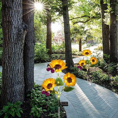 Solar LED Sunflower Garden Lights-29.6inch/74cm