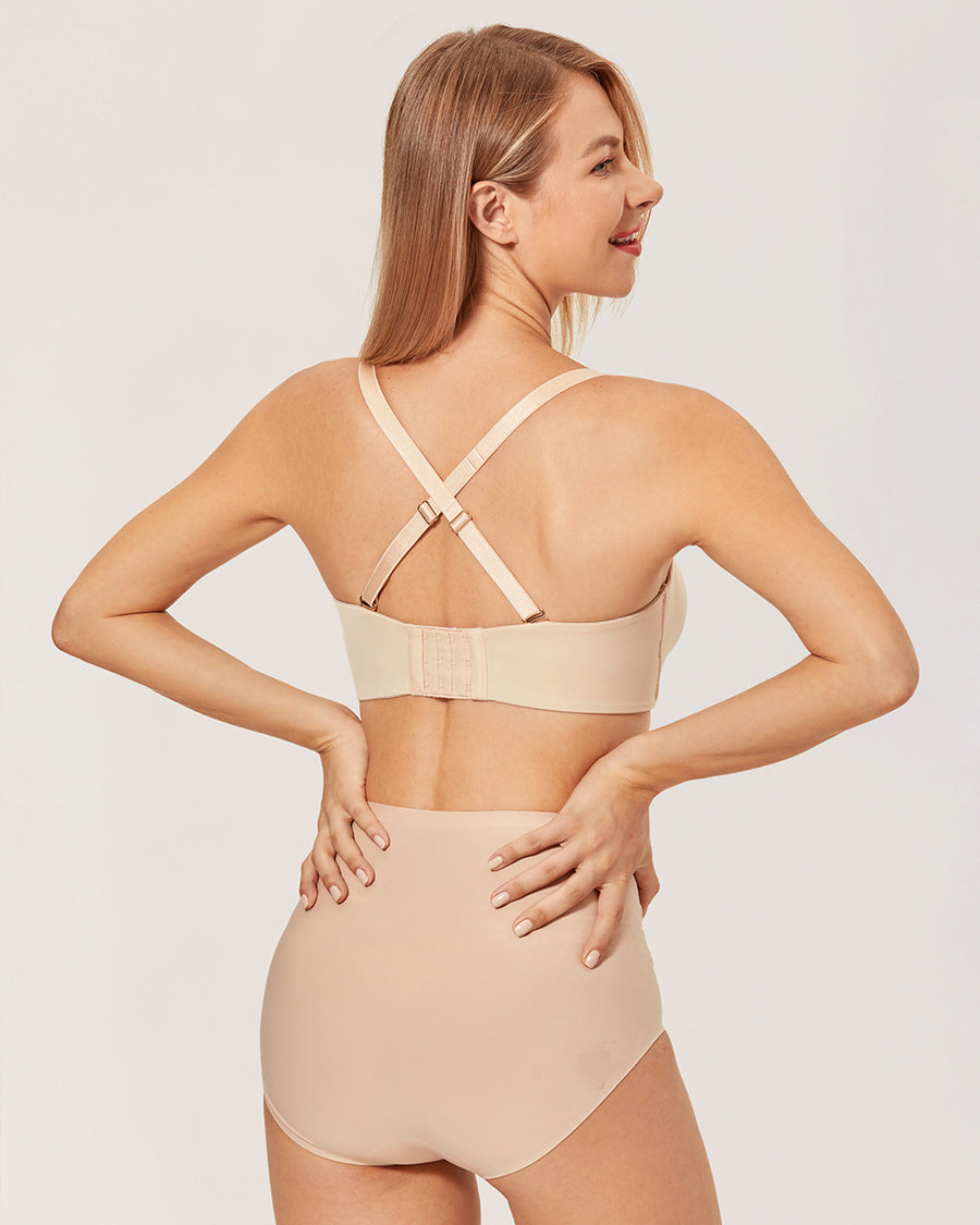 Full Support Non-Slip Convertible Bandeau Bra