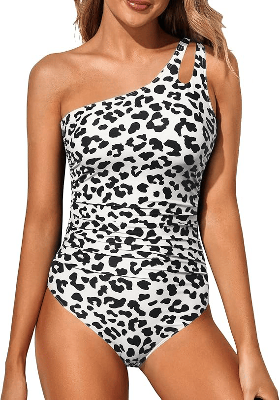 One Shoulder One Piece Swimsuit for Women