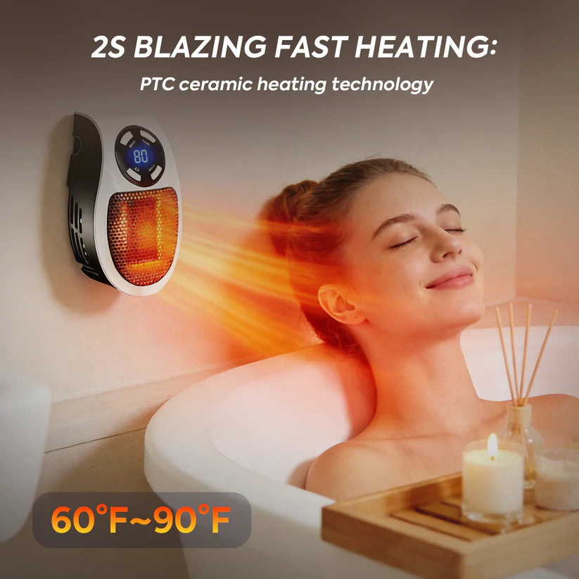 🔥Wall Outlet Space Heater with LED Display