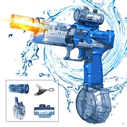Electric Water Blaster with LED Lights, Water Shooter Powerful Squirt Water Pistol