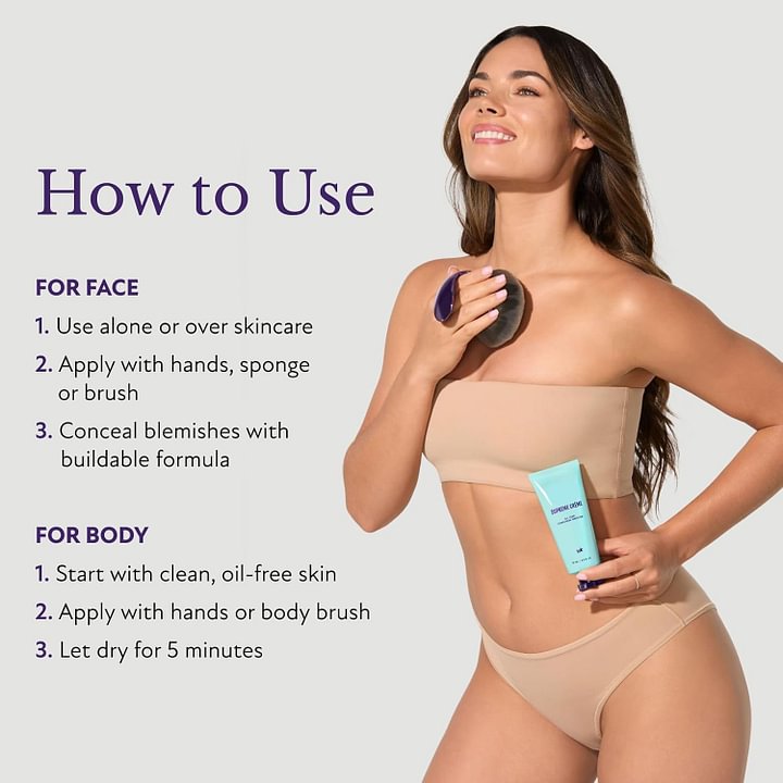 All-in-one moisturizer, concealer & coverage -- Lightweight & waterproof