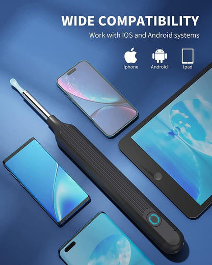 Wi-Fi Visible WaxRemoval Spoon,USB 1296P HD Load Otoscope