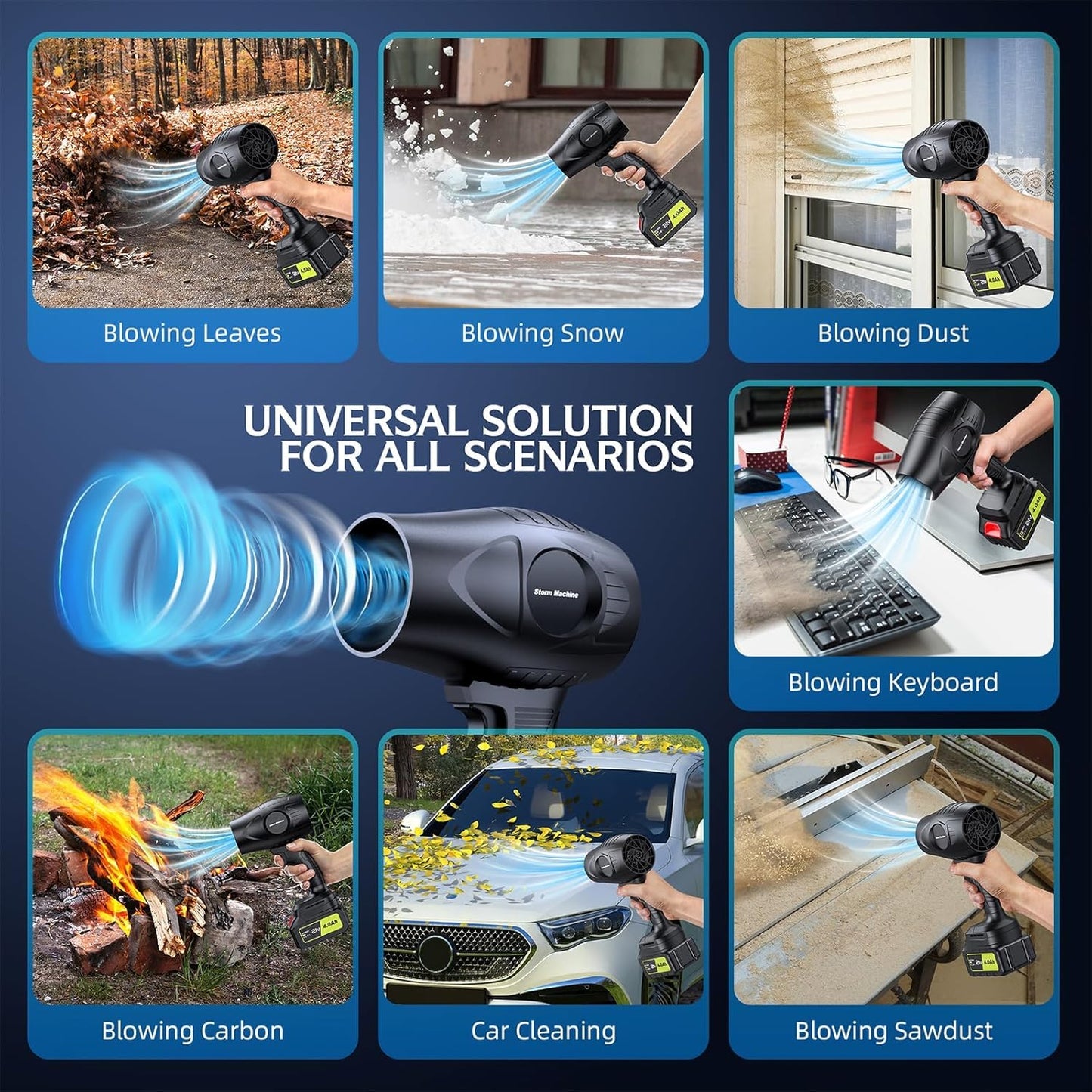 Turbo Jet Blower, Cordless Turbo Super Power Air Duster