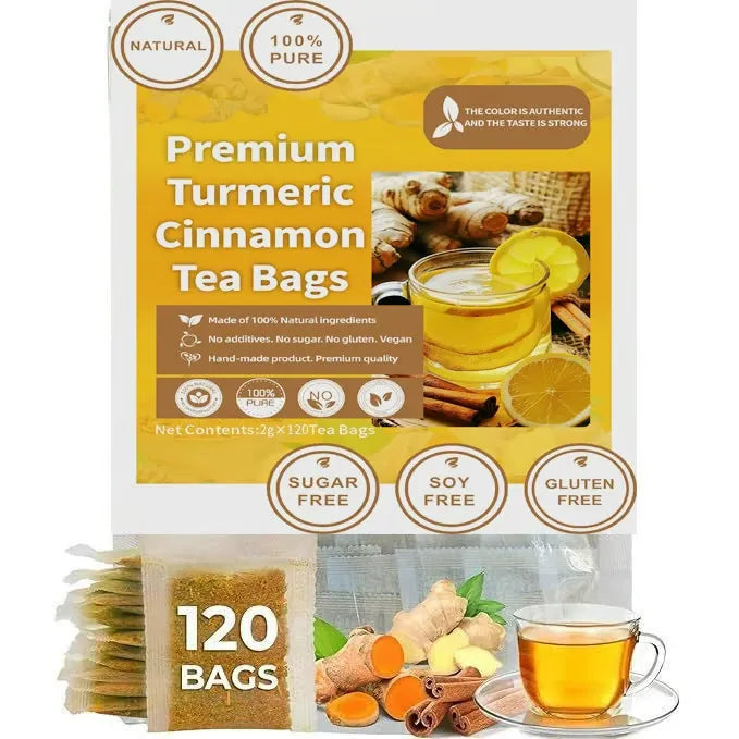 100% Natural Turmeric Ginger Cinnamon Tea