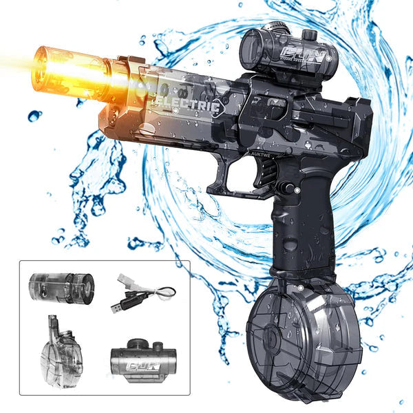 Electric Water Blaster with LED Lights, Water Shooter Powerful Squirt Water Pistol