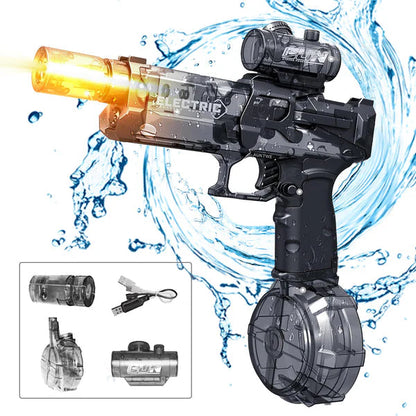 Electric Water Blaster with LED Lights, Water Shooter Powerful Squirt Water Pistol