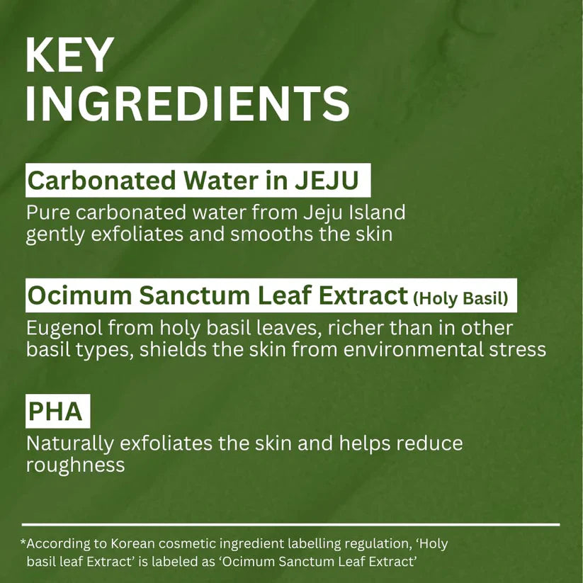 Smooth, Radiant Skin – Activated by Holy Basil & Bubble Detox Action