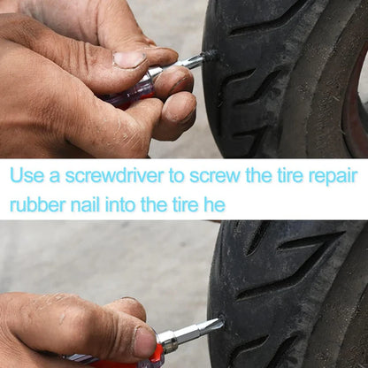 One-second tire repair🚗Vacuum Tire Mending Nail