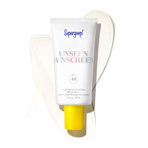 Unseen Sunscreen - SPF 40 - Invisible, Broad Spectrum Face Sunscreen + Makeup-Gripping Primer