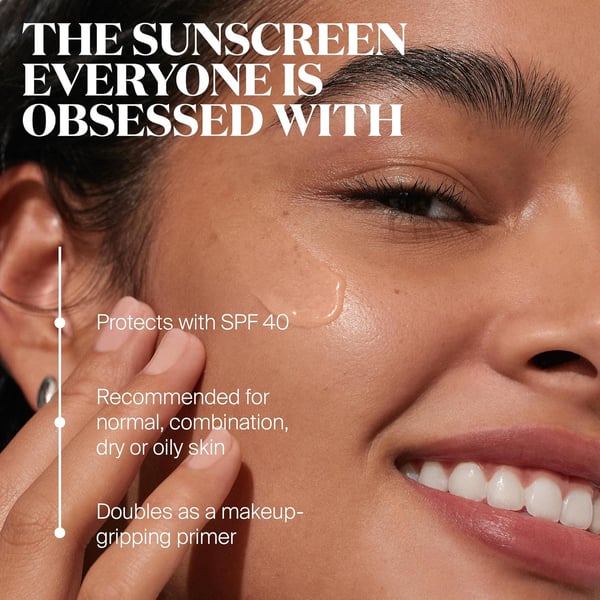 Unseen Sunscreen - SPF 40 - Invisible, Broad Spectrum Face Sunscreen + Makeup-Gripping Primer