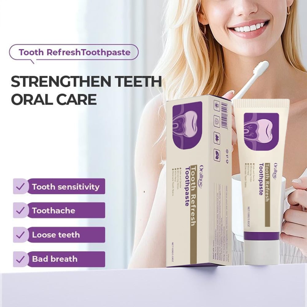 Kreain Nature Oral Care Toothpaste, Fresh Breath, Prevent Tooth Loss, Natural Ingredients, Gentle Care