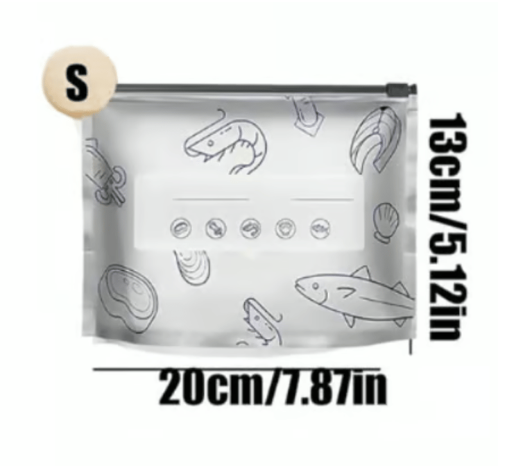 Aluminum Foil Sealable Bags, Reusable Zip Lock Food Storage Pouches