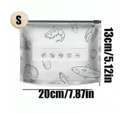 Aluminum Foil Sealable Bags, Reusable Zip Lock Food Storage Pouches