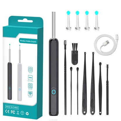 Wi-Fi Visible WaxRemoval Spoon,USB 1296P HD Load Otoscope